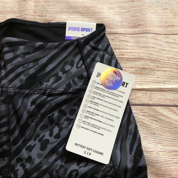 VS Pink BUTTERY SOFT LEGGING - Stormy Grey Leopard - Picture 2 of 6